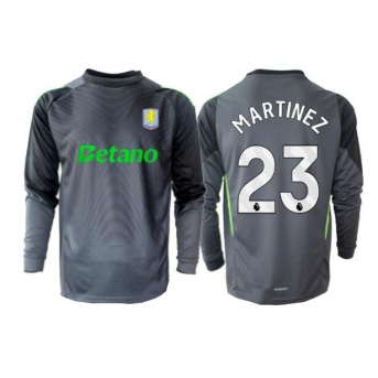 Billige Fotballdrakt Aston Villa Emiliano Martinez #23 Keeper Replika Hjemmedrakt 2025-26 Langermet